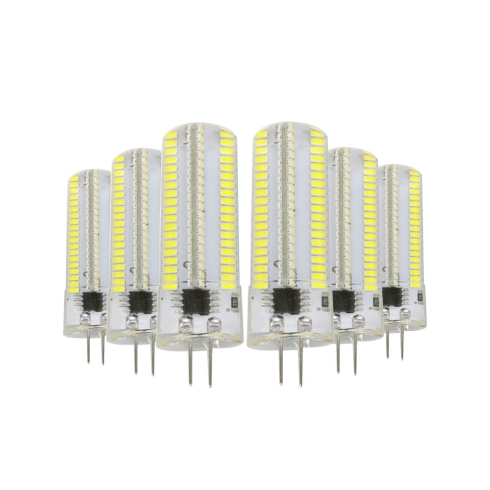 Wewoo - Ampoule LED SMD 3014 6PCS G4 7W CA 220-240V 152LEDs SMD 3014 Lampe à économie d'énergie en silicone (Blanc froid) - Ampoules LED
