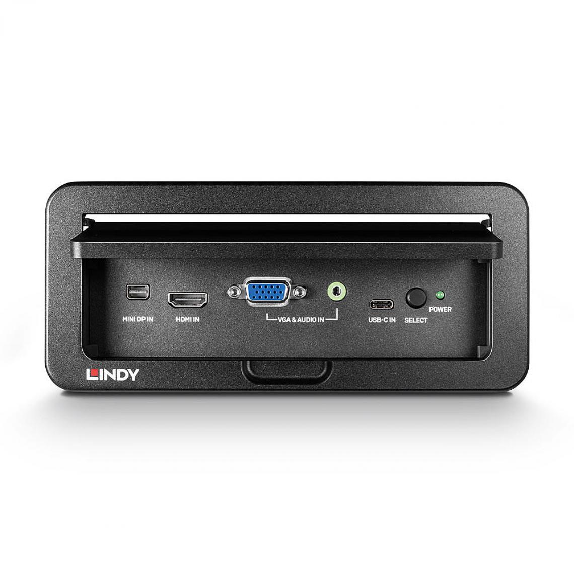 Lindy - Switch Encastrable Multi AV vers HDMI (4 ports) pour salle de conférence - Adaptateurs
