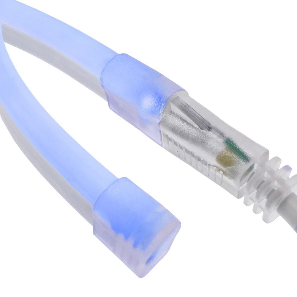 Primematik - Bande lumière flexible LED Néon Flex LNF 16x8mm 220VAC 50m bleu - Tubes et néons