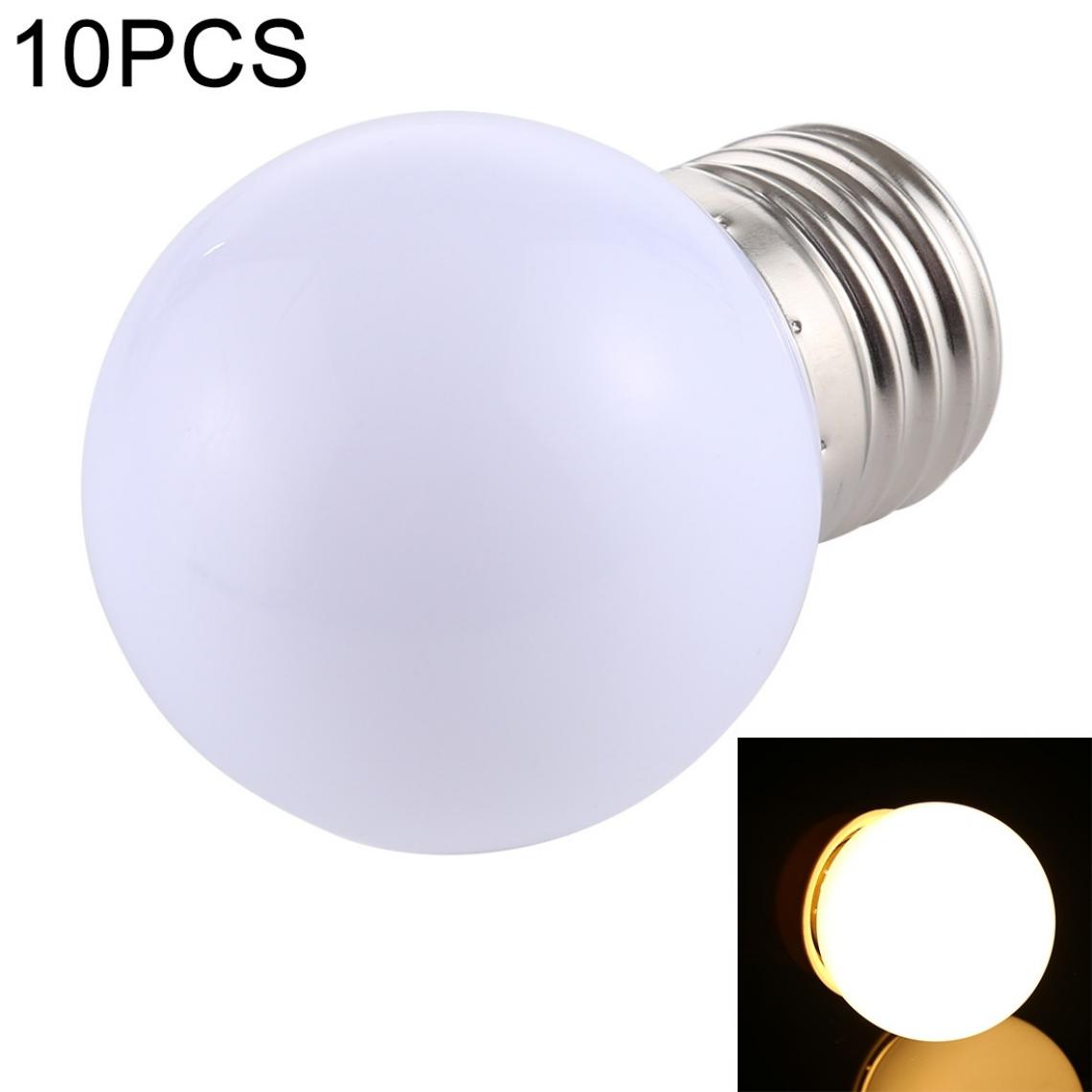 Wewoo - 10 PCS 2W E27 2835 SMD décoration de la maison ampoules LEDAC 110V blanc chaud - Ampoules LED