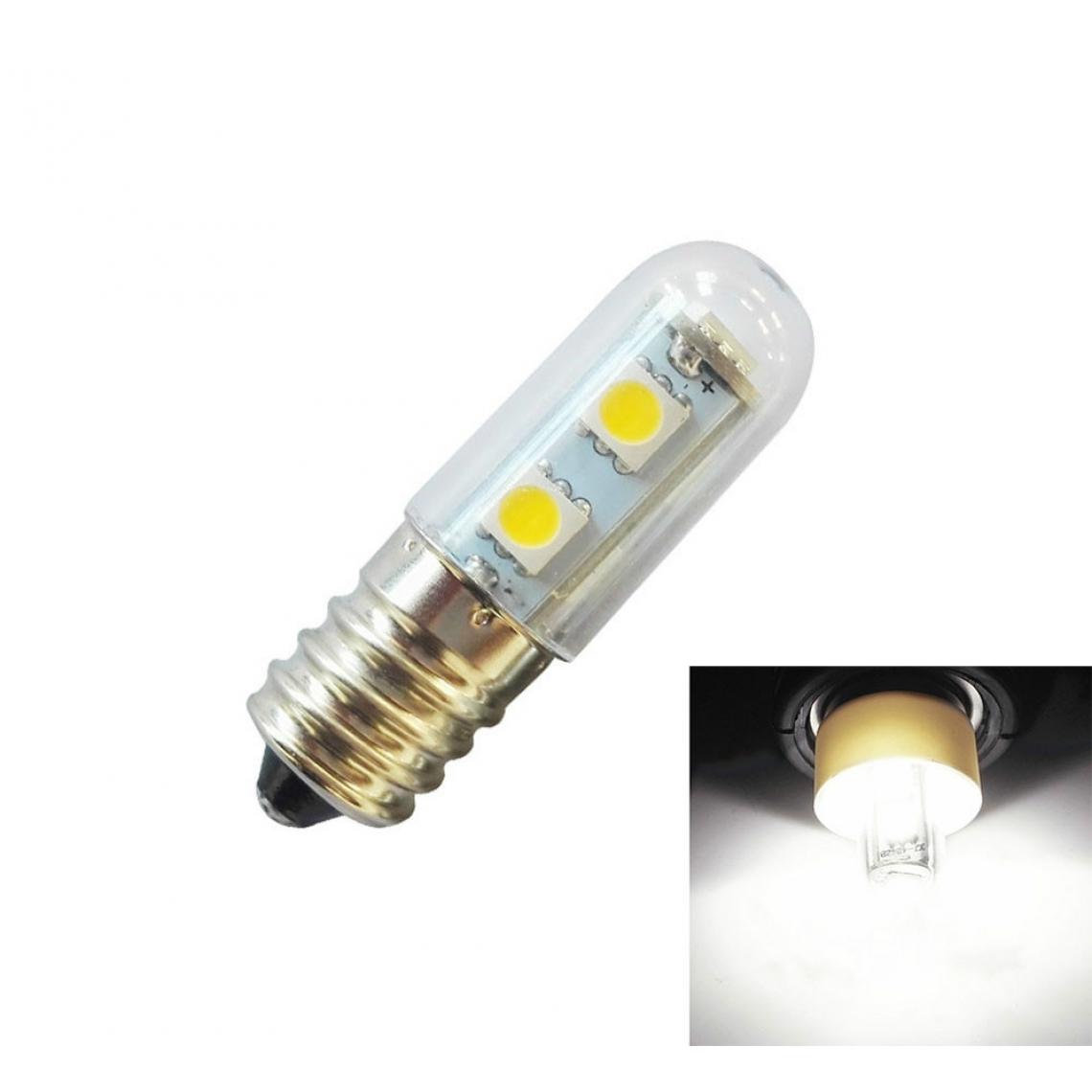 Wewoo - E14 vis lumière LED ampoule de réfrigérateur 1W 220V AC 7 SMD 5050 ampères maison Cool White - Ampoules LED