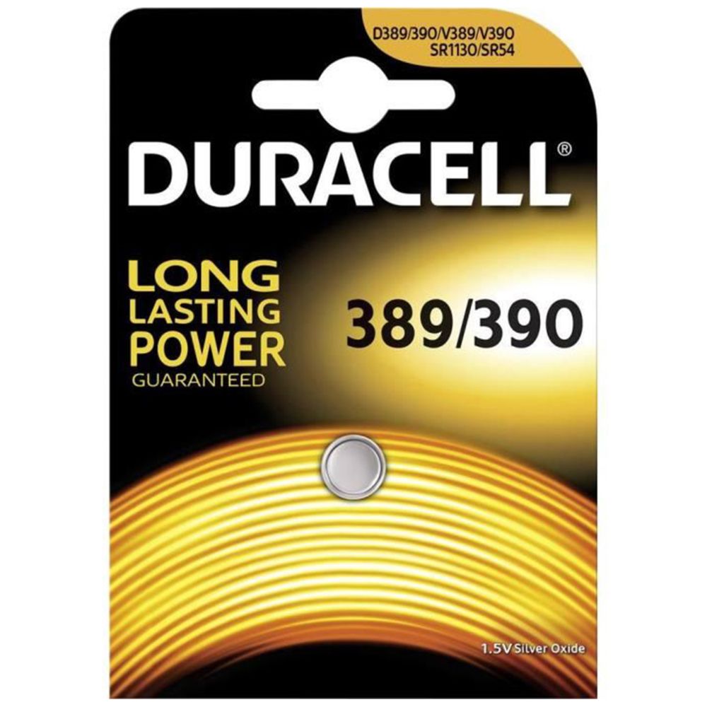 Duracell - Pile bouton 1.55 V 70 mAh Oxyde d'argent Duracell 389/390 - Piles rechargeables