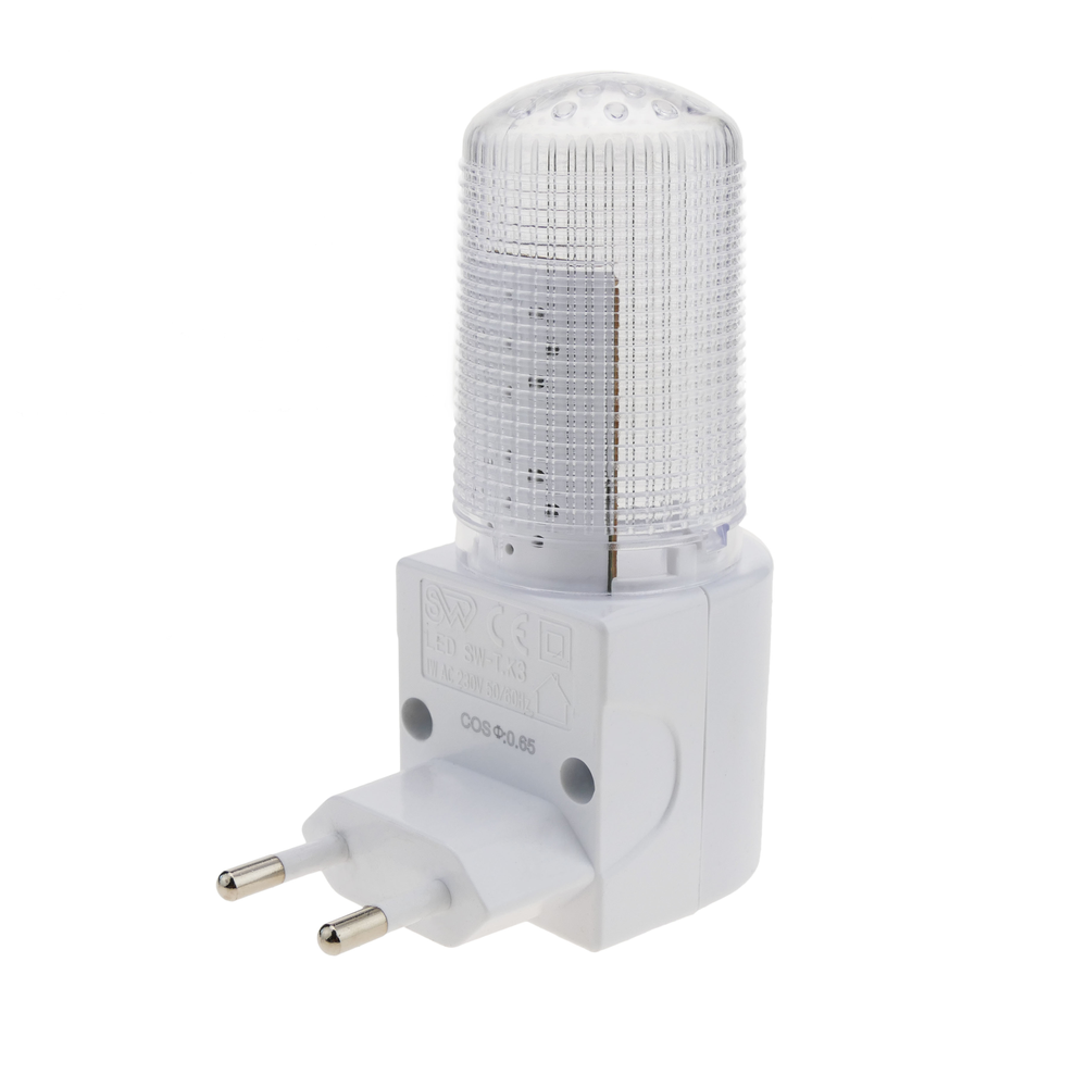 Bematik - Lumière de nuit LED avec interrupteur 1W 230VAC transparent - Ampoules LED
