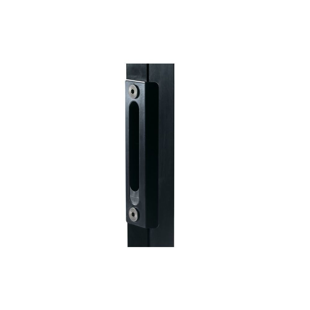 Locinox - Gâche pour serrure style fer forgé, profil carré 40mm noir. LOCINOX - - Serrure