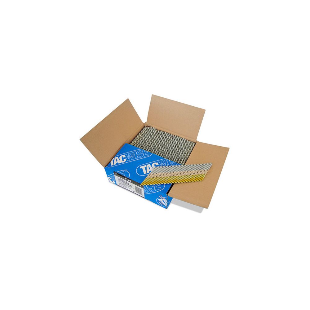Tacwise - Boîte de 2200 clous, annelés extra galvanisés en bande papier 34° D. 3,1 x 65 mm - Tacwise - 1120 - Clouterie