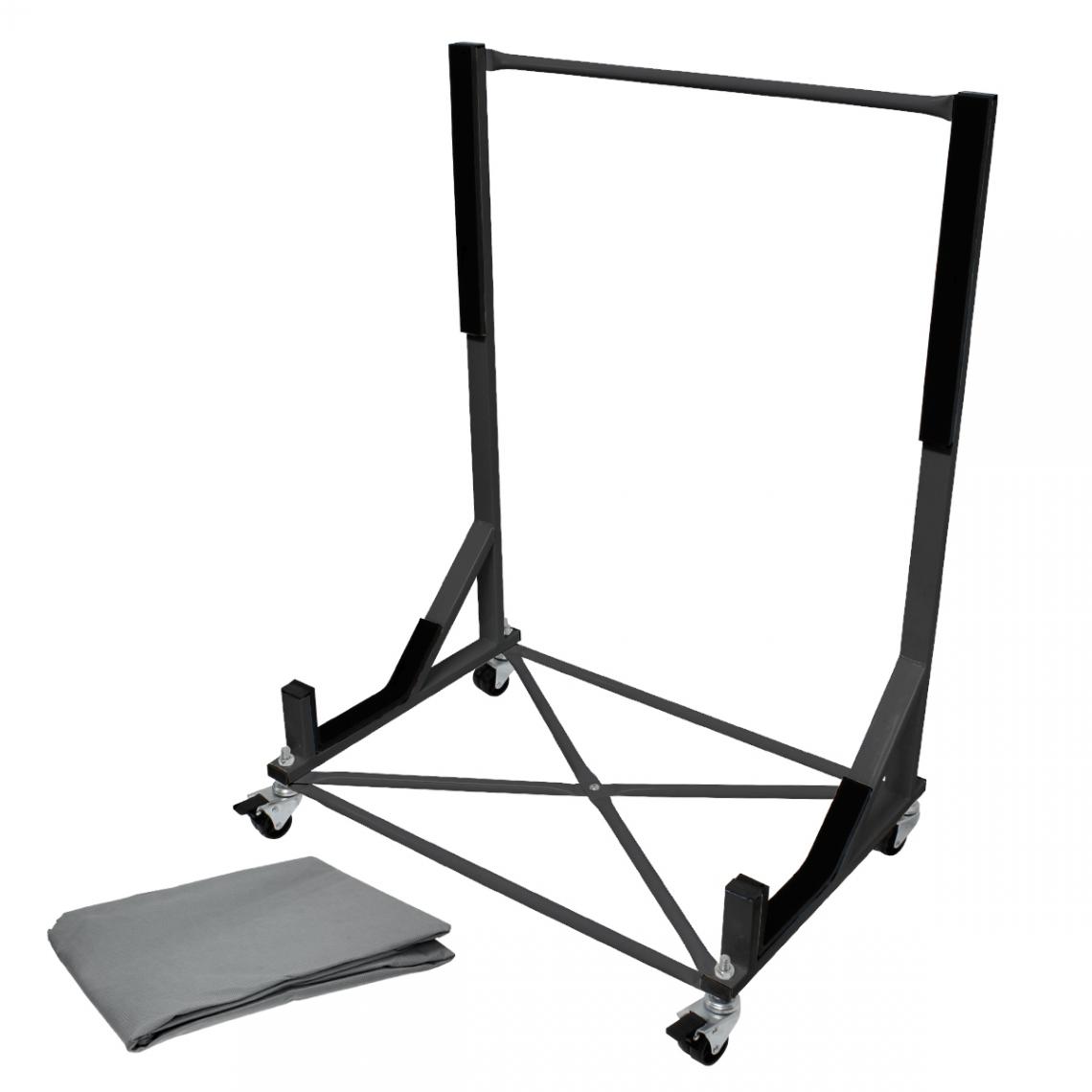 Ecd Germany - Hardtop stand rigide chariot support capote noir + housse Mercedes Honda Mazda - Diable, chariot