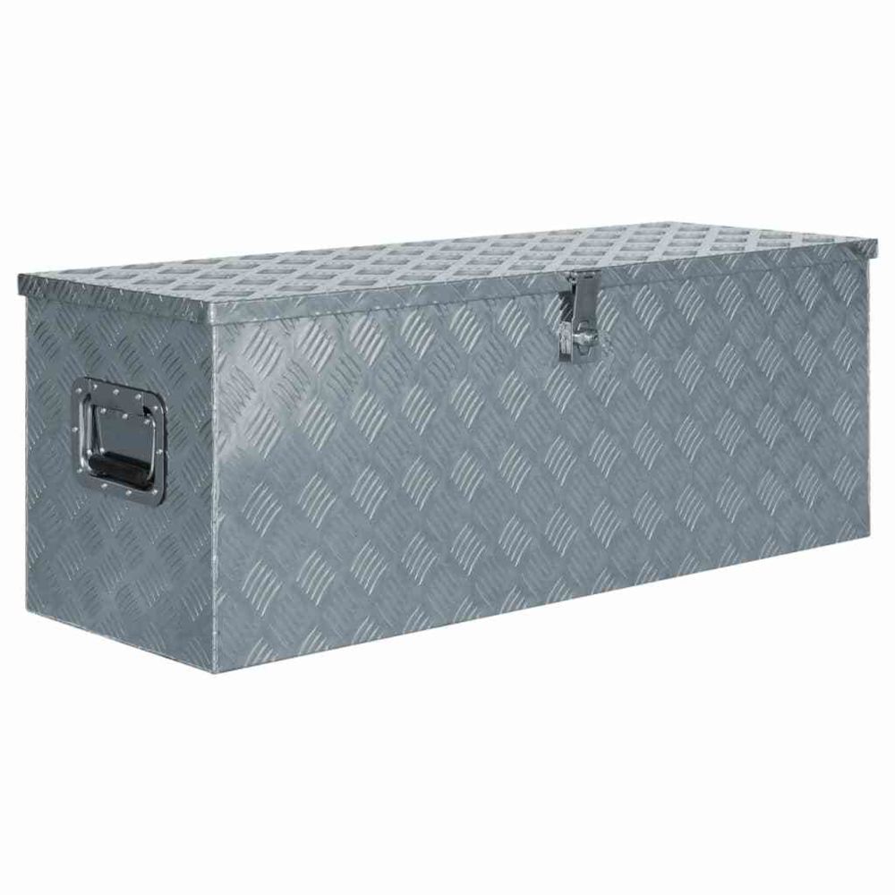 Vidaxl - Boîte en aluminium 110,5 x 38,5 x 40 cm Argenté - Organisation et rangement d'outils - Boîtes à outils | Argent | Argent - Armoires
