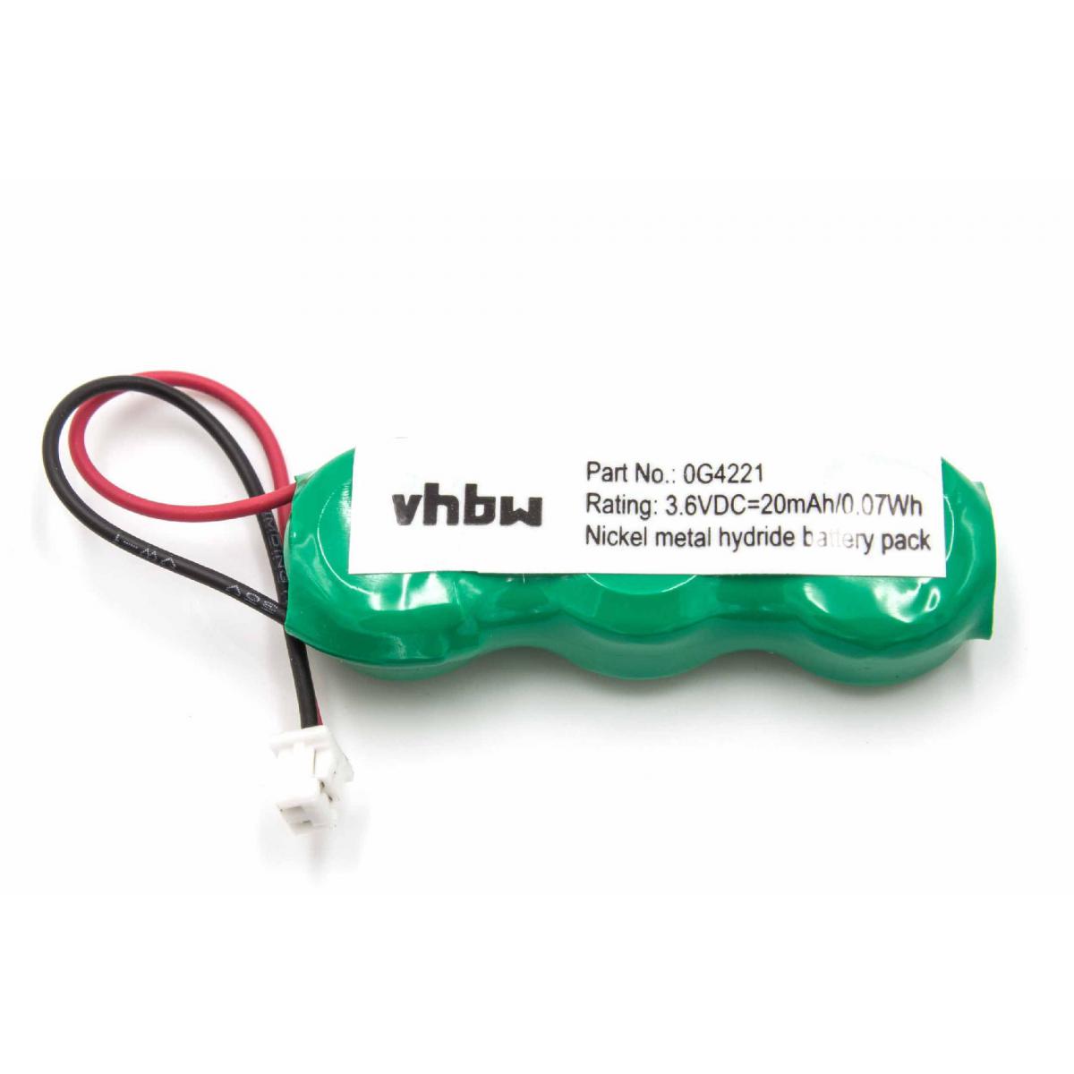 Vhbw - Batterie BIOS Ni-MH vhbw 20mAh (7.2V)pour oridnateur Notebook Symbol MC3000R-LC38S00G-E, MC3000R-LC38S00GER, MC3000R-LC48S00G-E.Remplace: MC30, MC3000 - Piles spécifiques