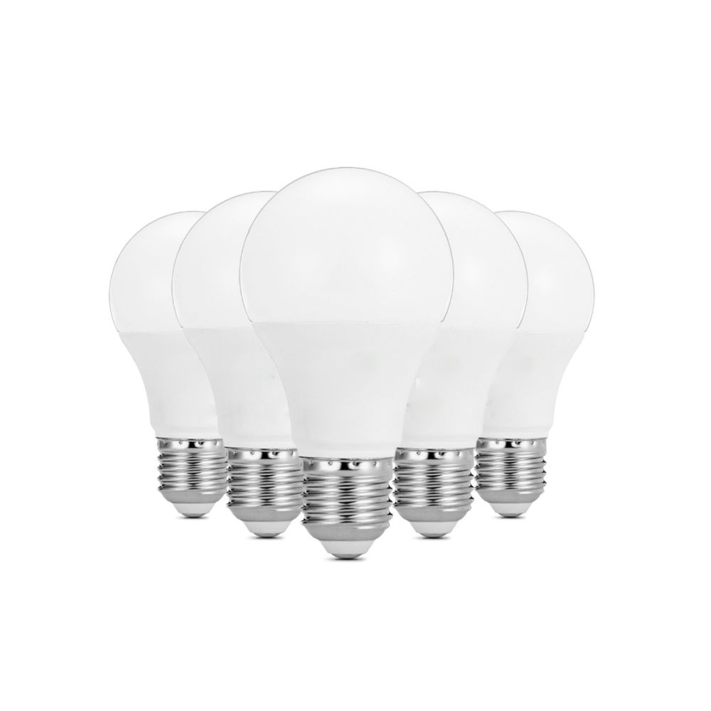 Wewoo - Ampoule LED 5 PCS 7W E26 / E27 16LEDs 2835SMD Maison éclairage ampoule, CA 100-240V (blanc chaud) - Ampoules LED
