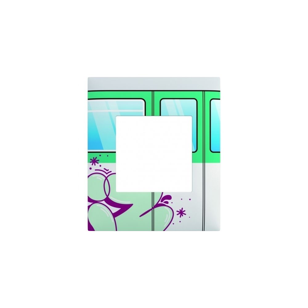 Arnould - plaque 1 poste arnould espace evolution - tizieu - subway - Interrupteurs et prises en saillie