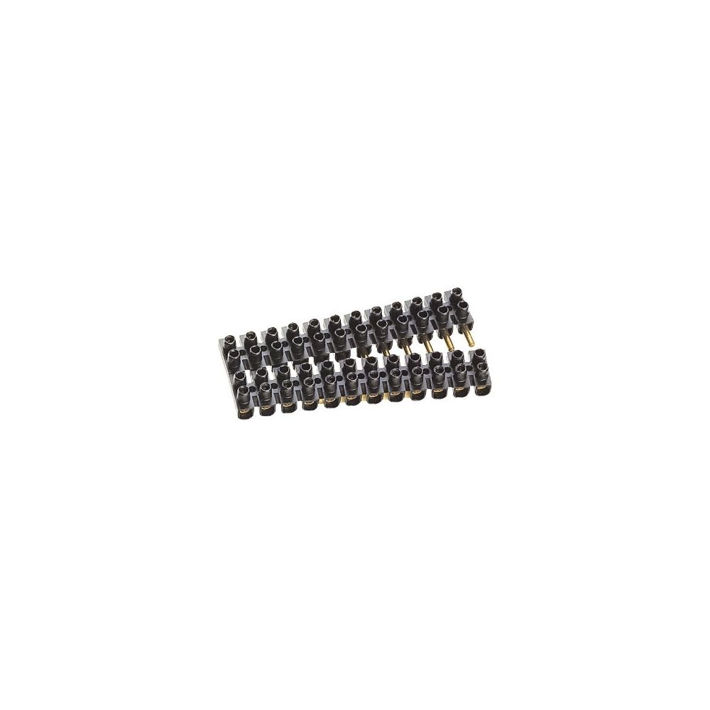 Legrand - Barette 2 x 12 à broche suprem noir vg 10 25 - Accessoires de câblage