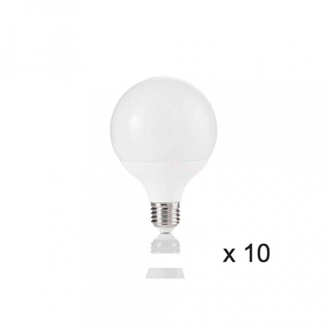 Ideal Lux - Ampoule (x10) 12W E27 Blanc D9,5 151779 - Ampoules LED