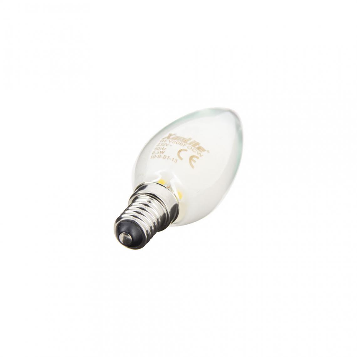 Xanlite - Ampoule LED Filament B35, culot E14, 6,5W cons, 4000K Blanc Neutre - Ampoules LED