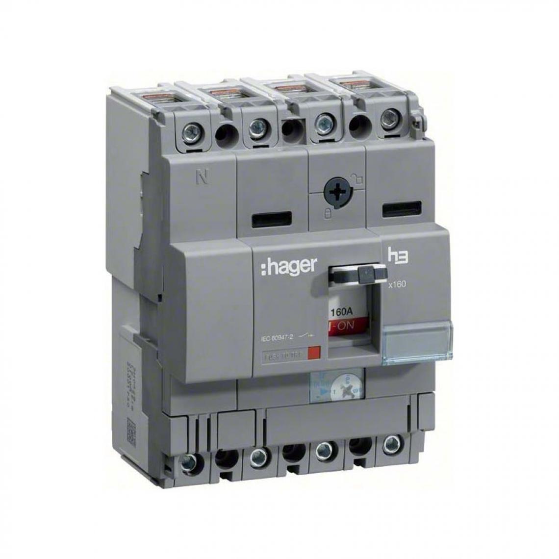 Hager - Hager SAS - HCA161H - Inter x160 4P 160A fixe - Tableaux nus