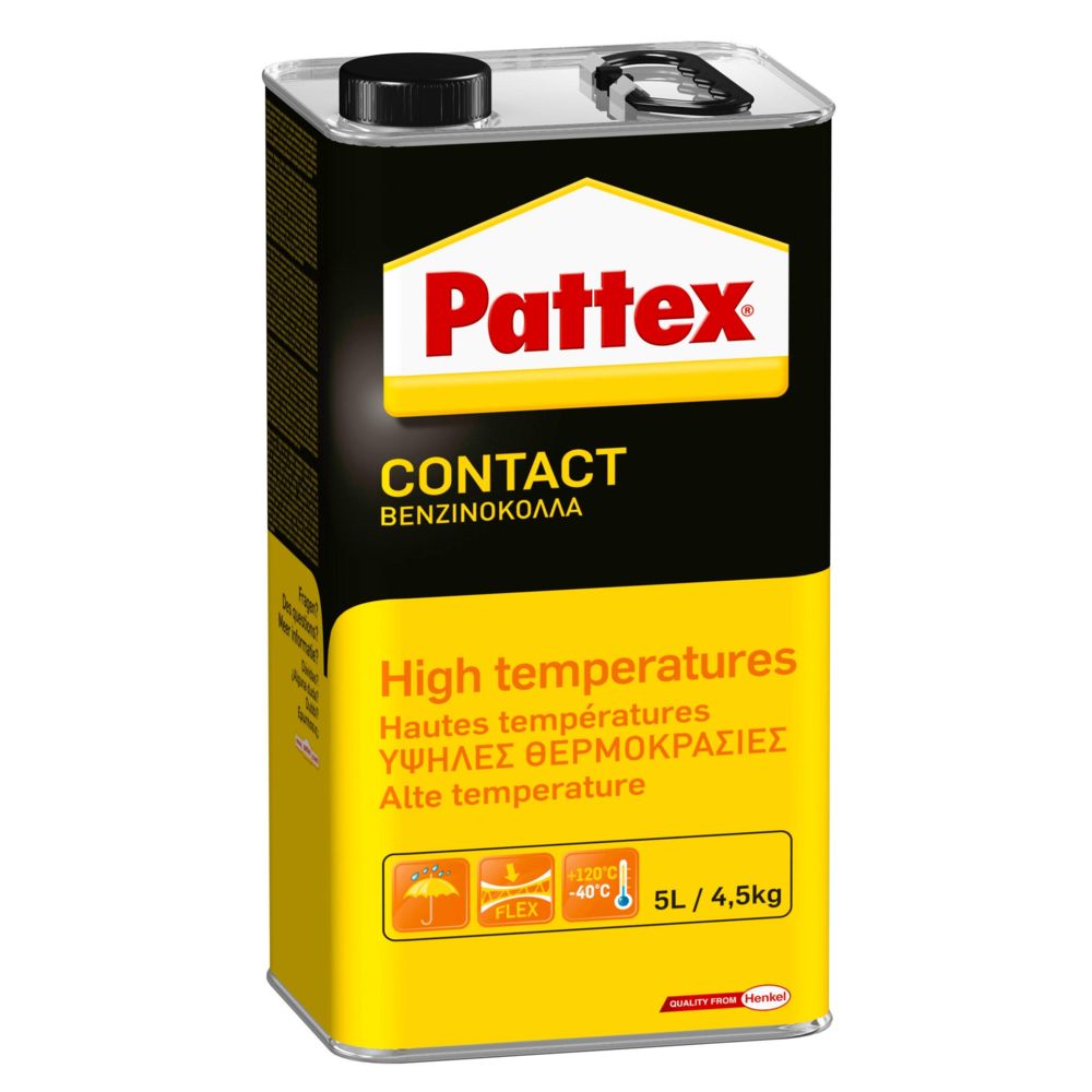 Pattex - Colle contact haute température PATTEX - bidon 4.5 kg - 1419294 - Colle & adhésif