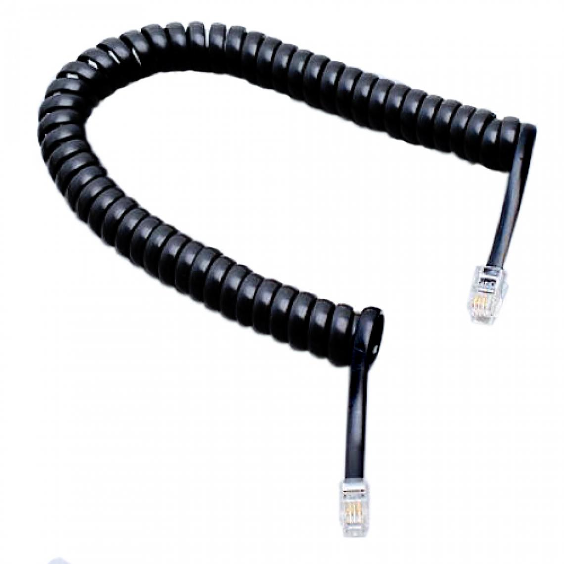 marque generique - 2m Câble Rallonge RJ11 Mâle Vers Mâle Pour Téléphone - Fils et câbles électriques