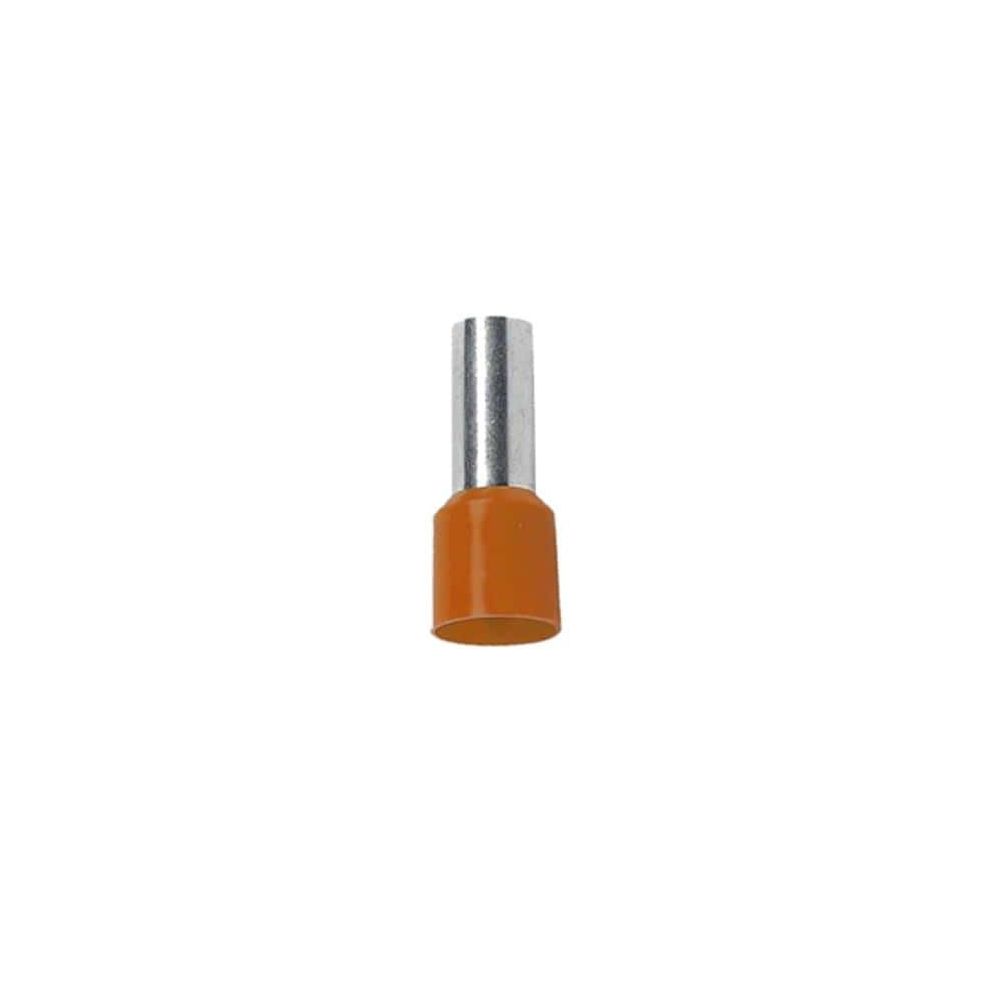 Bizline - Embout de câblage simple 4.0 mm2 Orange BizLine x100 - Accessoires de câblage
