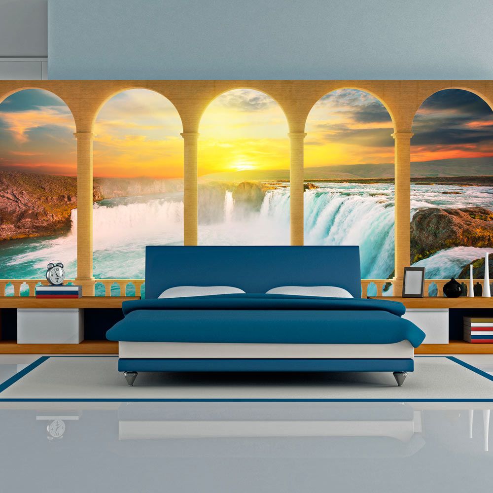 Bimago - Papier peint XXL - Dream about Niagara Falls - Décoration, image, art | Paysages | Rivière et cascade | 550x270 cm | XXl - Grand Format | - Papier peint