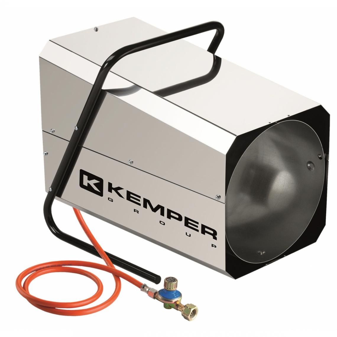 Kemper - Générateur d'air chaud à gaz 42KW Kemper réglable + tuyau et détendeur - Chauffage à pétrole / gaz