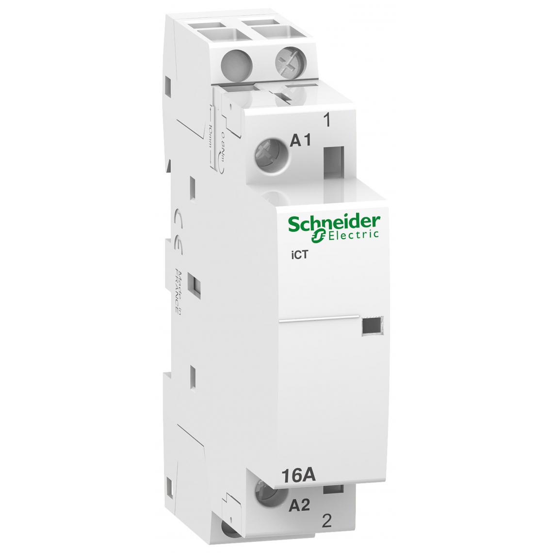 Schneider Electric - contacteur - ict - 16a - 1no - 24vca - schneider acti9 a9c22111 - Télérupteurs, minuteries et horloges