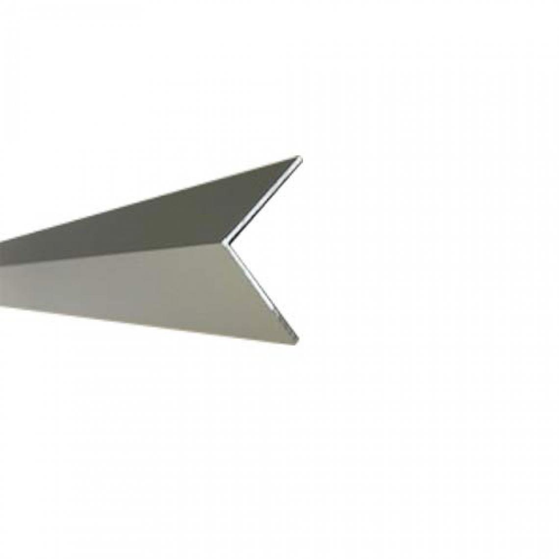 Homewell - Cornière en aluminium 25x25x1.3, satiné argent, 1m - Équerre étagère