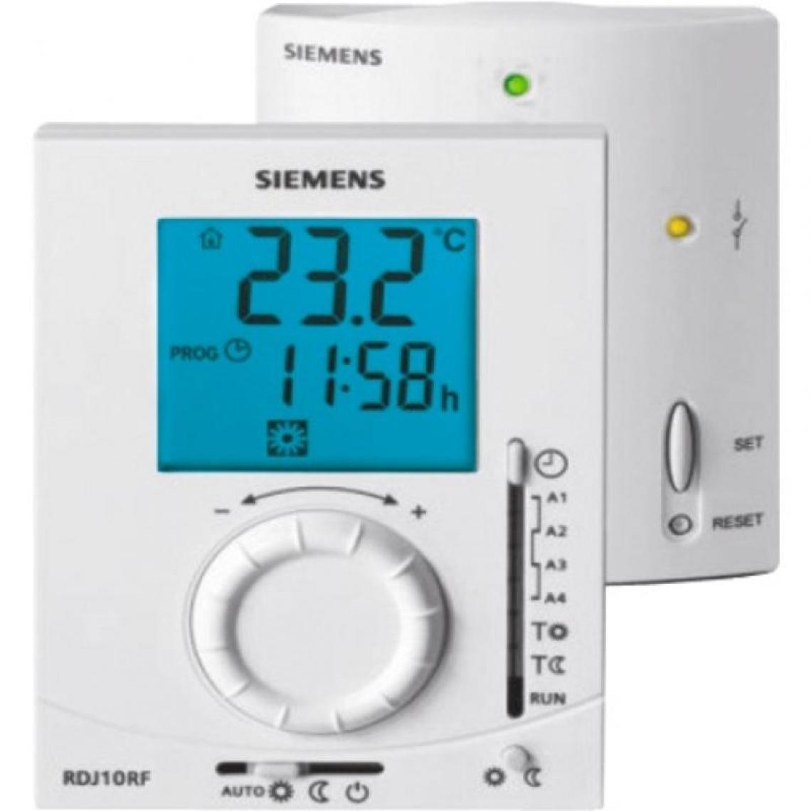 Siemens - Thermostat dambiance programmable RDJ100RF/SET - Thermostat