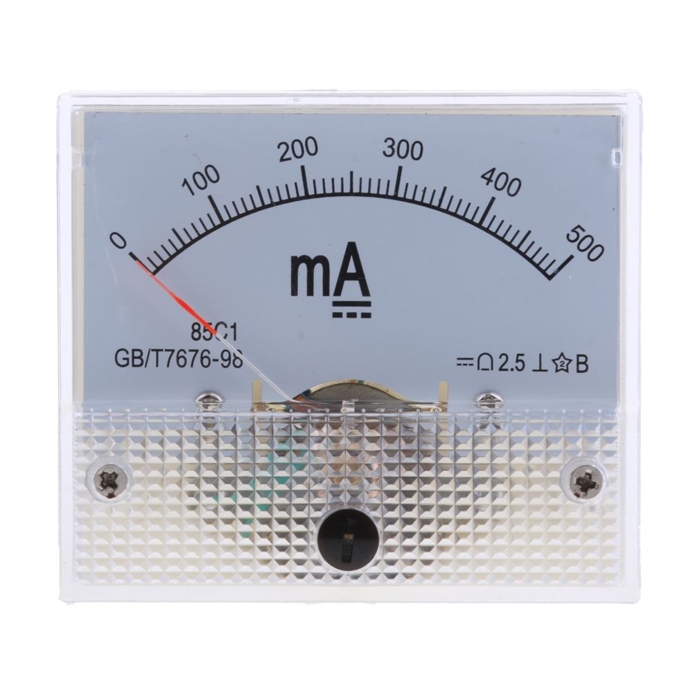 marque generique - dc ampèremètre analogique panneau compteur amp mètres courant manomètre pointeur type 0-500ma - Mètres