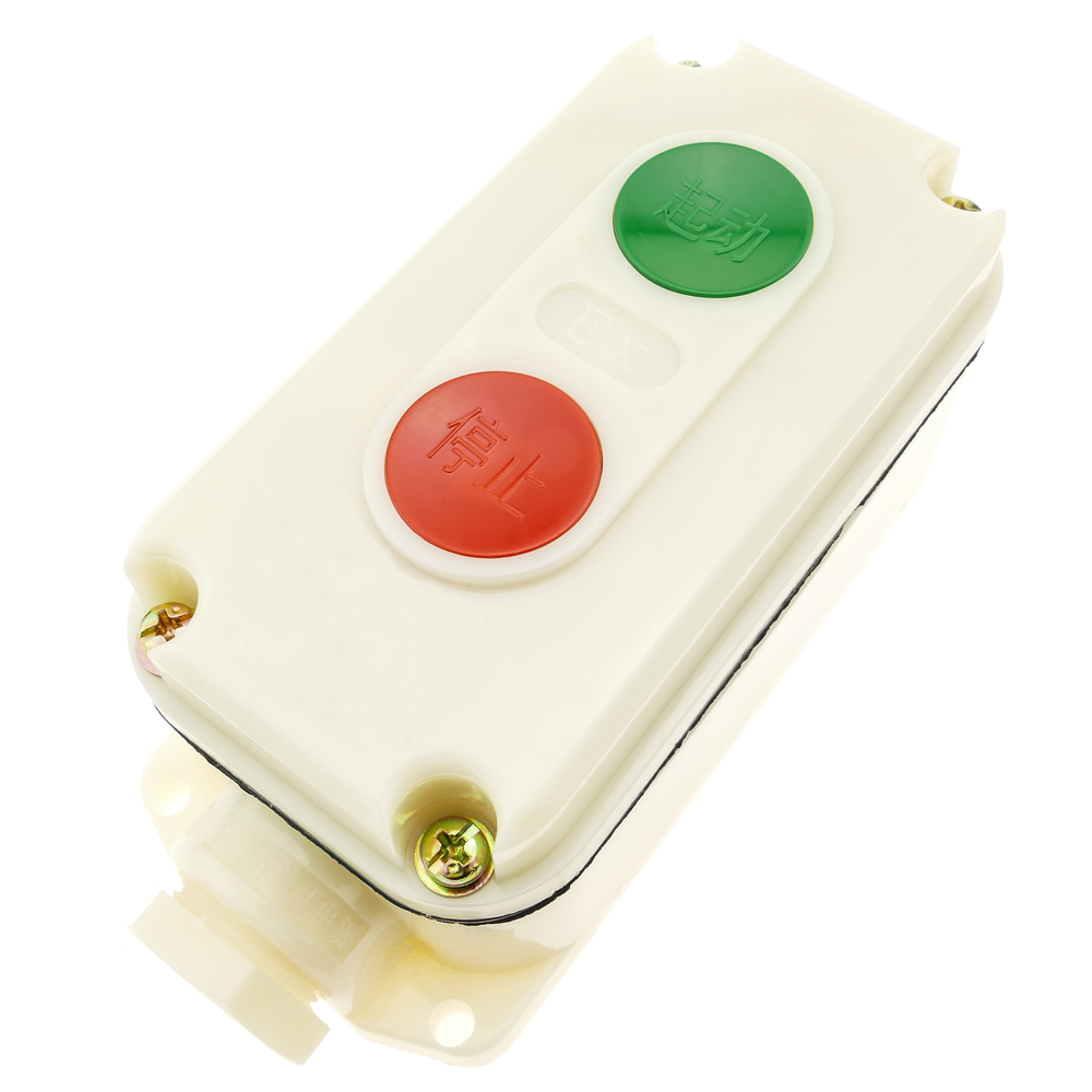 Bematik - Boîte de commande avec 2 boutons poussoirs momentanés 1NO 1NC LA5821-1 - Interrupteurs et prises étanches