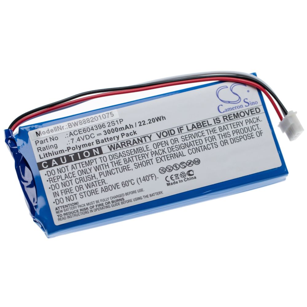 Vhbw - vhbw Batterie compatible avec Aaronia Spectran HF-Rev.3, HF-V4 Analyzer, NF Analyzer télémètre laser outil de mesure (3000mAh 7.4V Li-Polymère) - Piles rechargeables