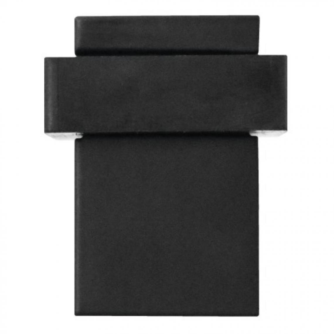 Karcherdesign - Butoir de porte carré finition noir - Bloque-porte