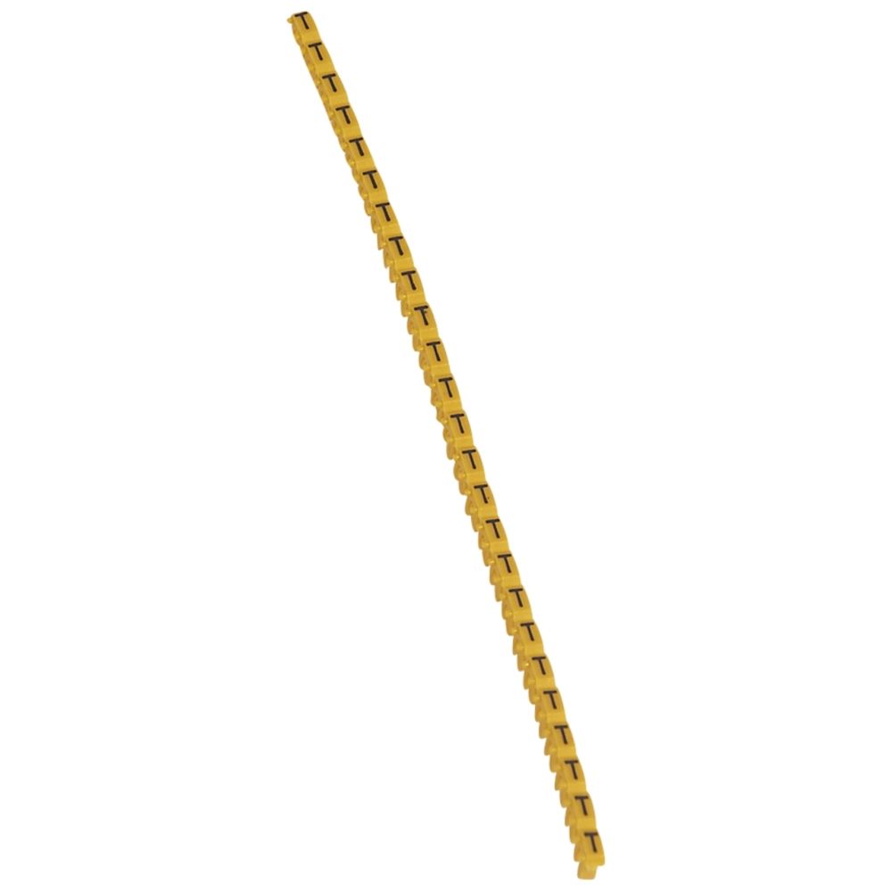 Legrand - repère pour fil de 0.15 à 0.5 mm2 - lettre t - couleur jaune - legrand cab 3 - Accessoires de câblage
