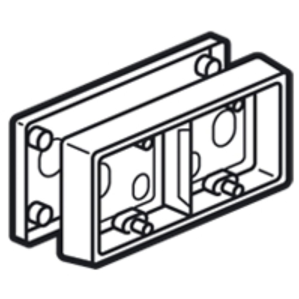 Legrand - cadre pour installation en saillie titane 2p legrand céliane - Interrupteurs et prises en saillie