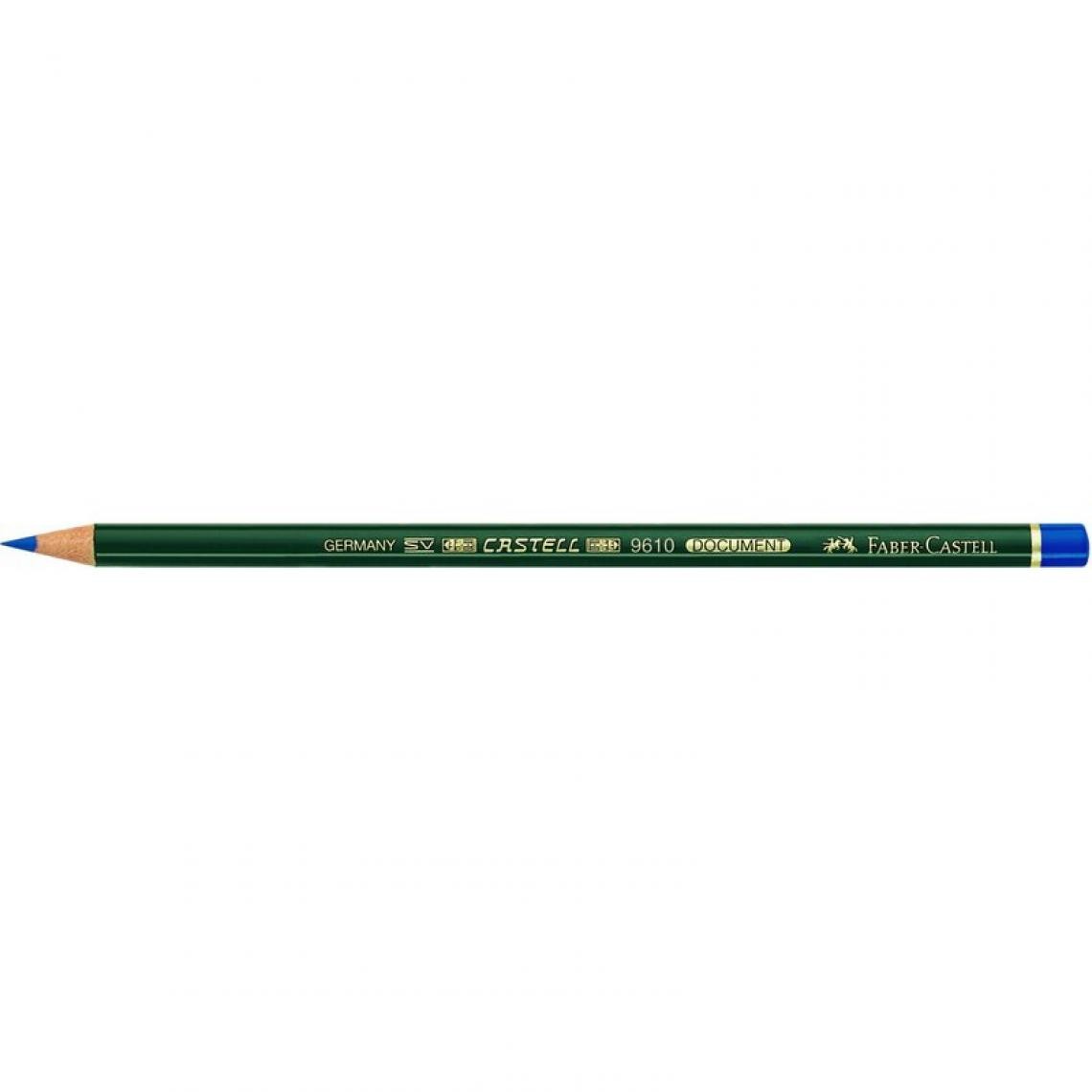 Faber-Castell - FABER-CASTELL Crayon pour copie CASTELL DOCUMENT, bleu () - Outils et accessoires du peintre