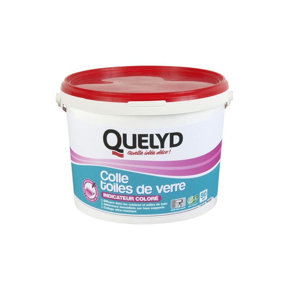 Quelyd - Quelyd - Colle Toiles de verre Rose 10 Kg - 30601715 - Colles pour isolants