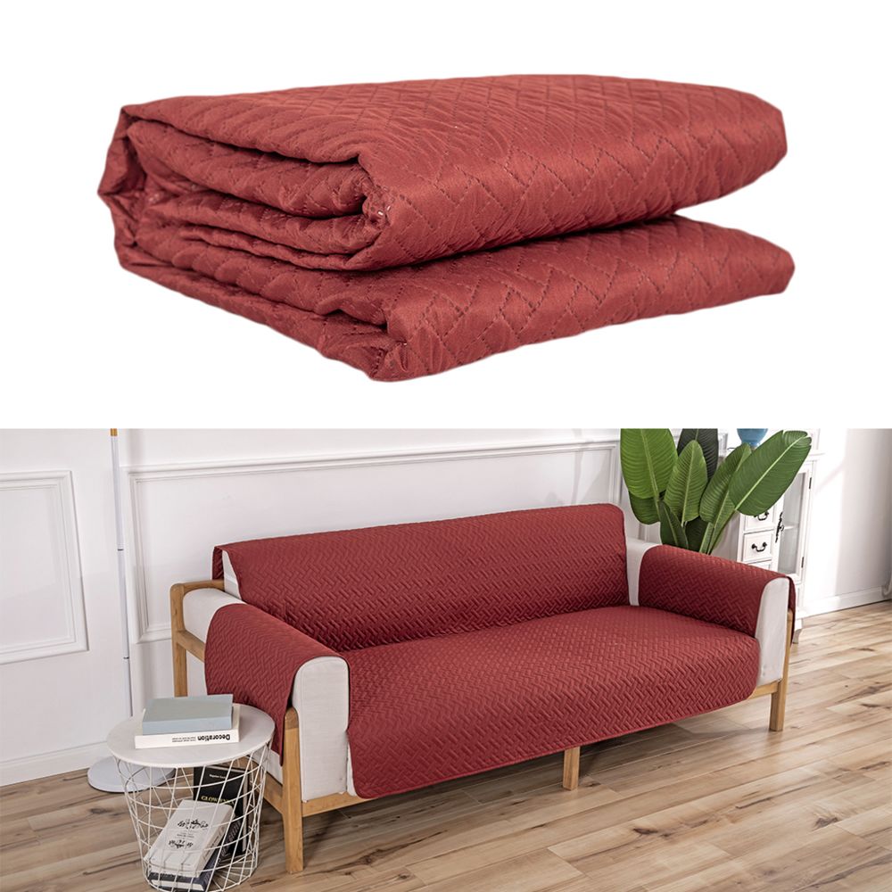 marque generique - Canapé Canapé Couch Topper Cover Slipcover Pet Protector Wine Red_190x196cm - Tiroir coulissant
