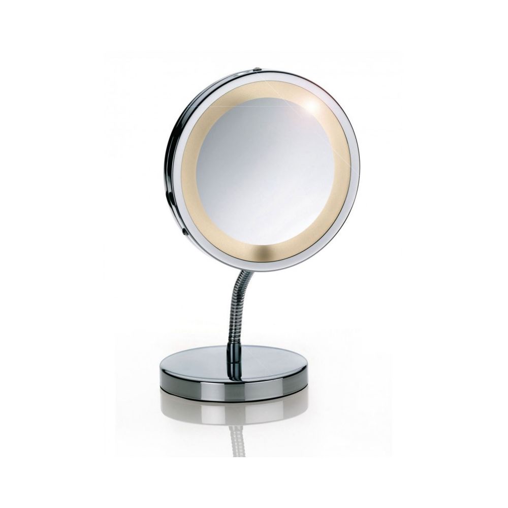 Kela - Miroir Grossissant (x3) Lumineux sur Pied Lola - Miroir de salle de bain