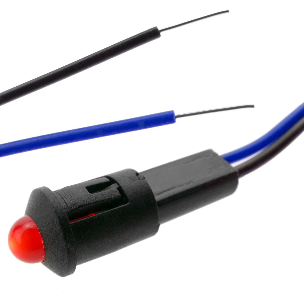 Bematik - Lampe voyant LED 8mm 220VAC Pilote de couleur rouge - Ampoules LED
