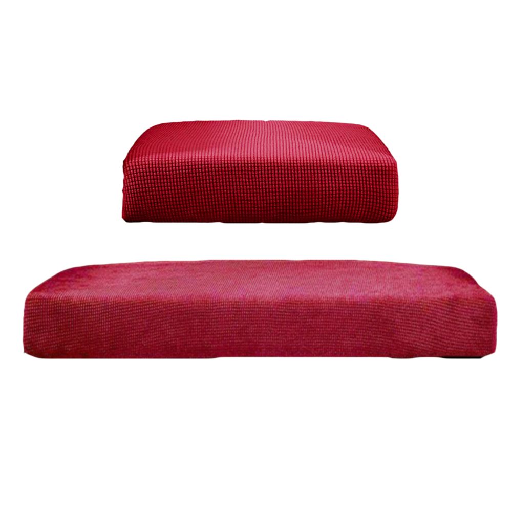 marque generique - 2pcs canapé futon housse de coussin divan housse protecteur red_size s - Tiroir coulissant