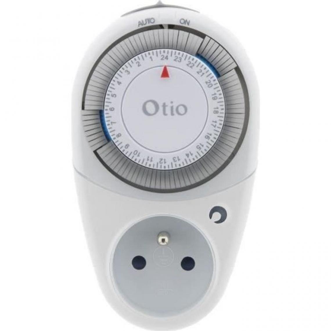 Otio - OTIO Programmateur quotidien T10 blanc - Prises programmables