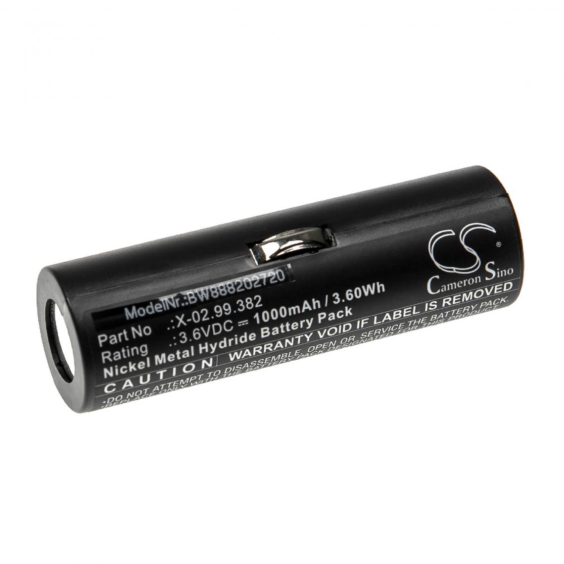 Vhbw - vhbw Batterie compatible avec Heine Short F.O. Laryngoscope Handle appareil médical (1000mAh, 3,6V, NiMH) - Piles spécifiques