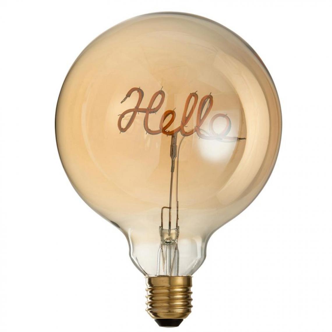 Paris Prix - Ampoule à Led Design Hello 17cm Jaune & Or - Ampoules LED