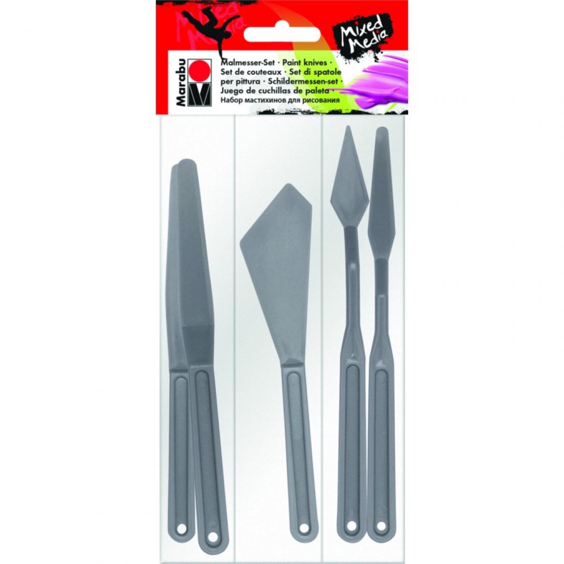 Marabu - Marabu Kit de couteaux, plastique () - Outils et accessoires du peintre