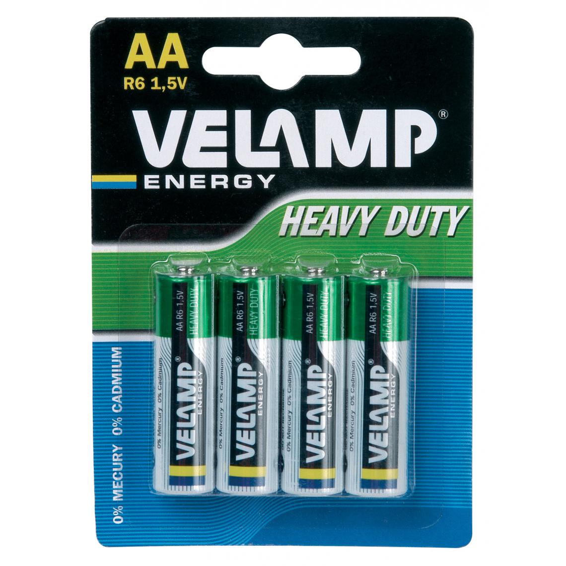 Velamp - Pile R6 AA saline - Piles standard