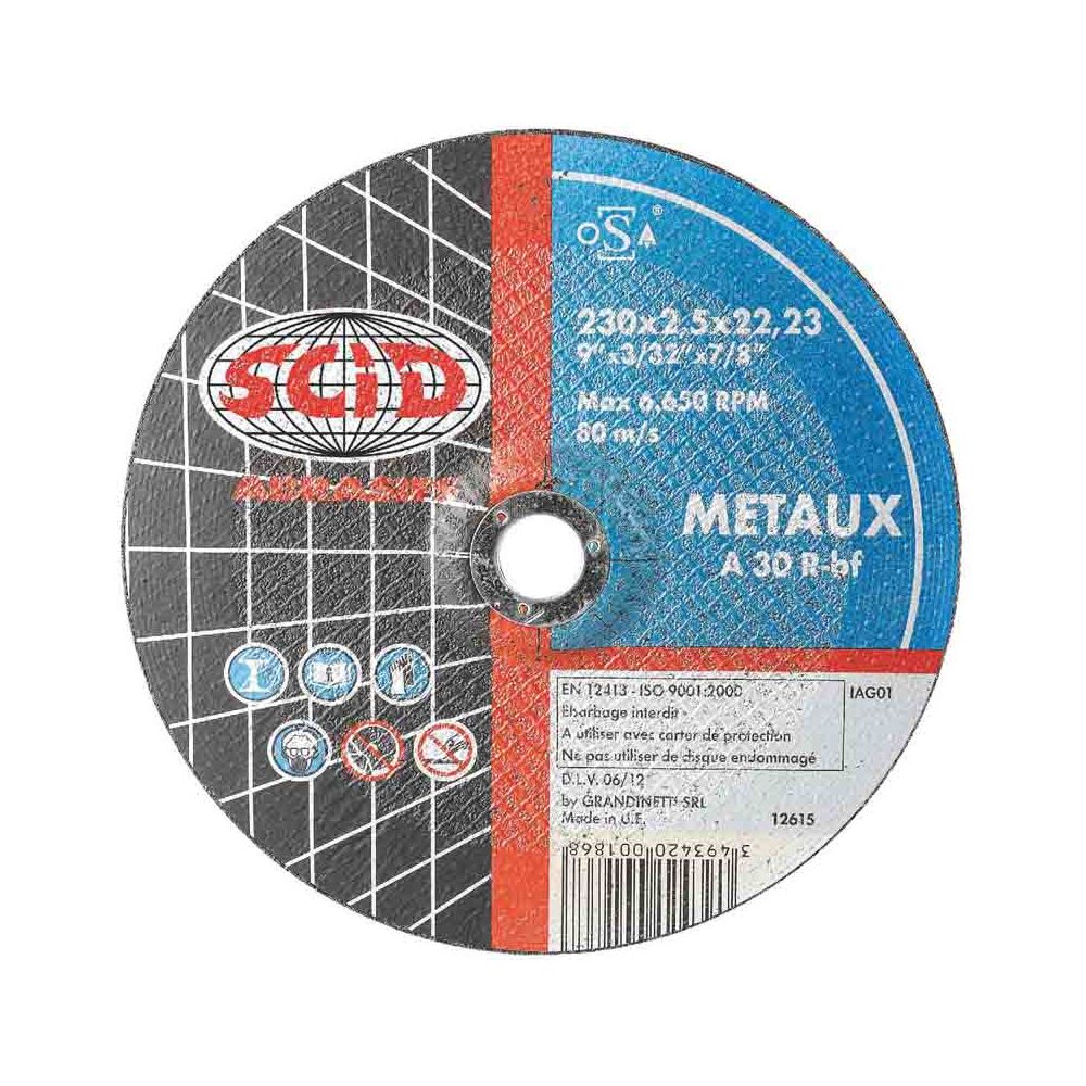 Scid - SCID - Disques à tronçonner - matériaux - Ø 115 x 3,2 mm - Accessoires sciage, tronçonnage