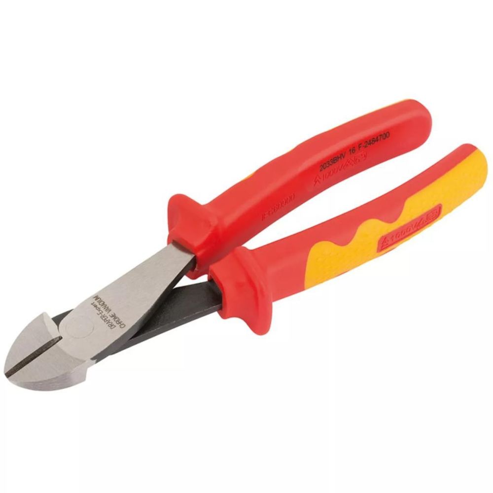 Draper Tools - Draper Tools Pinces coupantes diagonales isolés VDE 200 mm Acier 69181 - Fils et câbles électriques