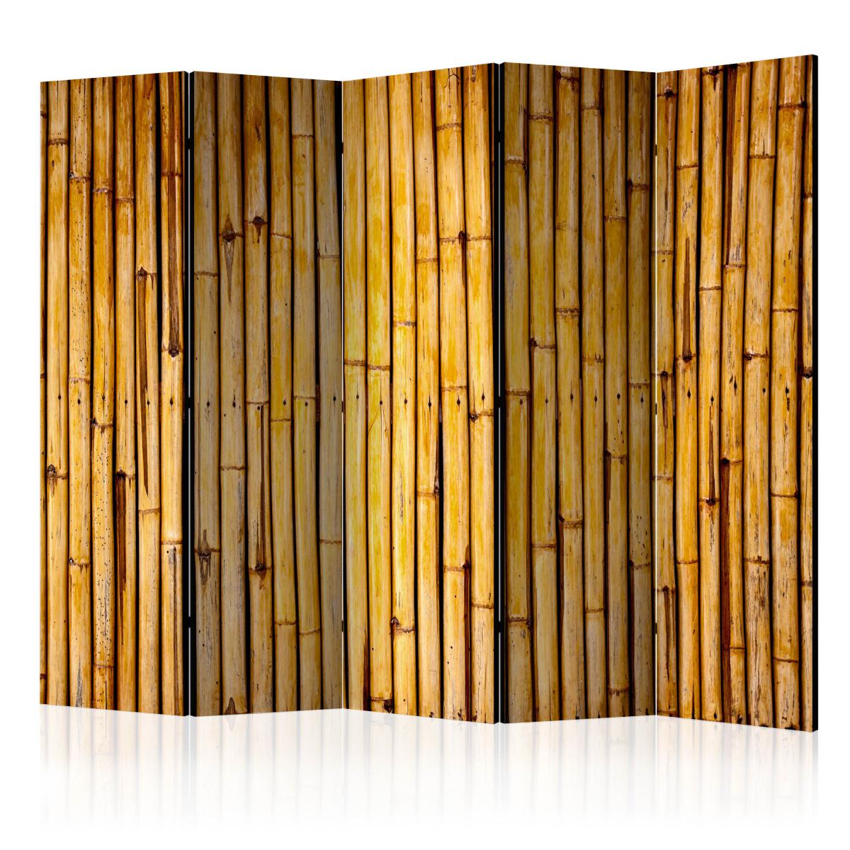 Bimago - Paravent 5 volets - Bamboo Garden II [Room Dividers] - Décoration, image, art | 225x172 cm | XL - Grand Format | - Cloisons