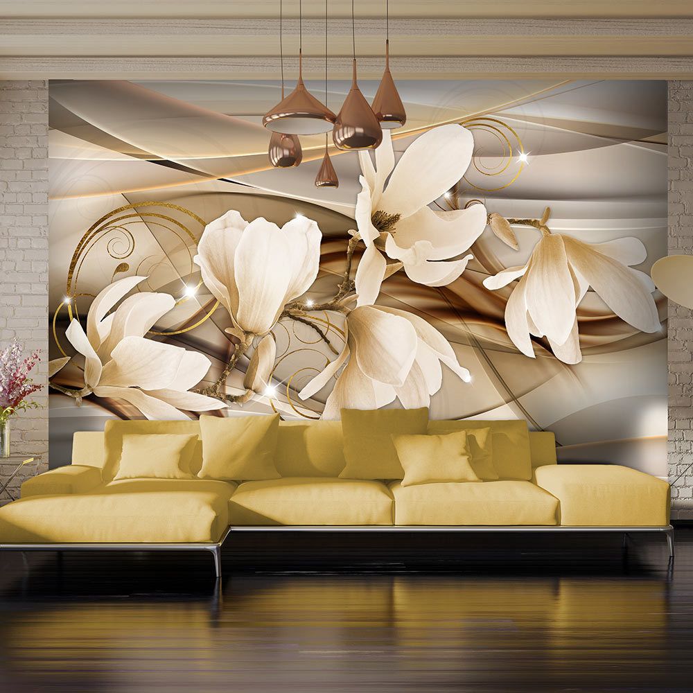 Bimago - Papier peint - Dance of Flowers - Décoration, image, art | Fleurs | Magnolias | - Papier peint