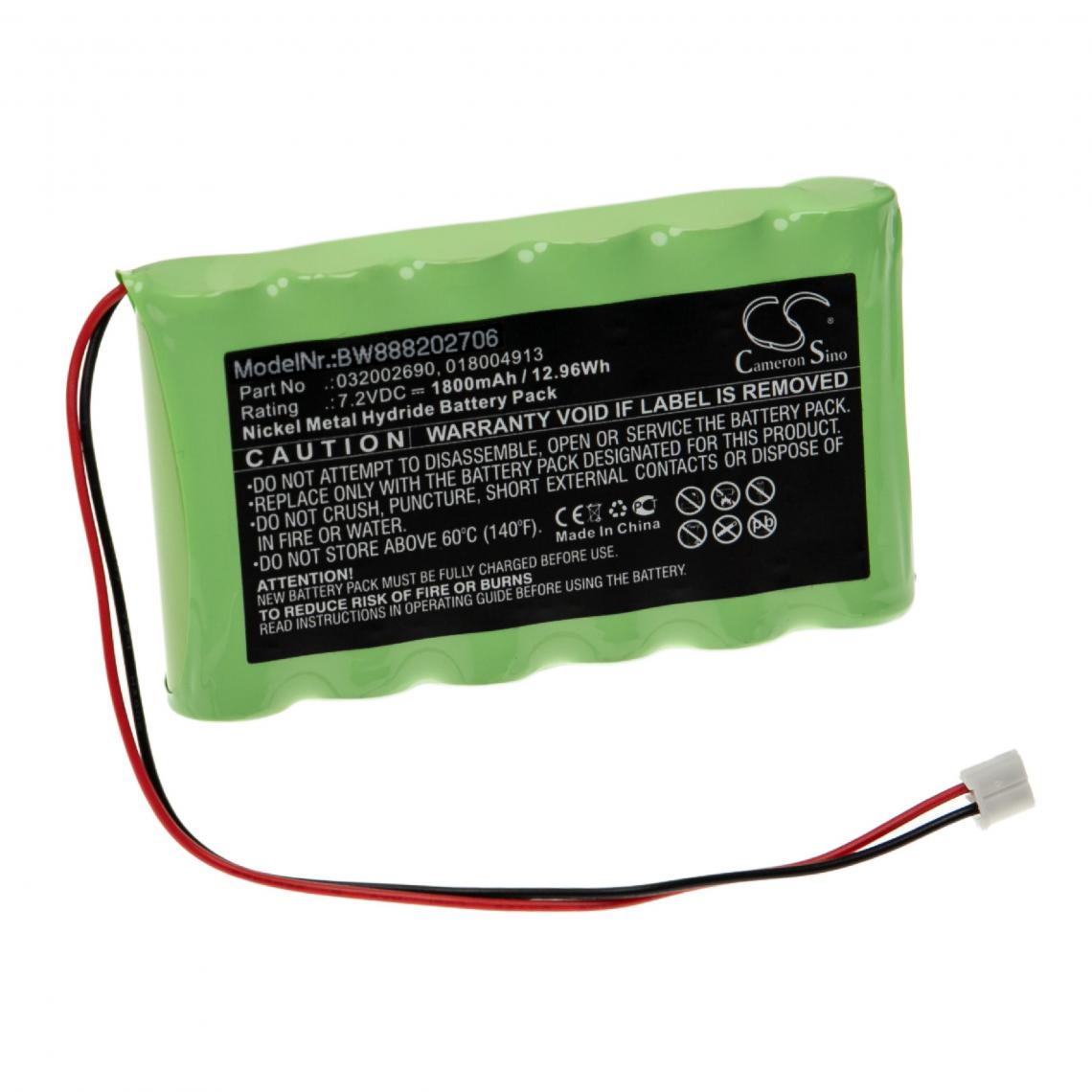 Vhbw - vhbw Batterie compatible avec Compex Sport 2, Sport 3, Sport 300, Sport 3 Vascular, Sport 400 appareil médical (1800mAh, 7,2V, NiMH) - Piles spécifiques