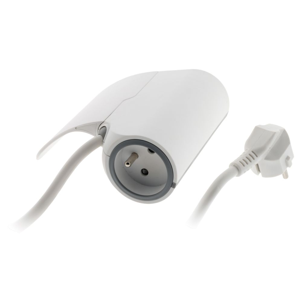 Lifedom - Multiprise pour canapé 1 prise 2P+T 16A + 2 USB Blanc - Blocs multiprises