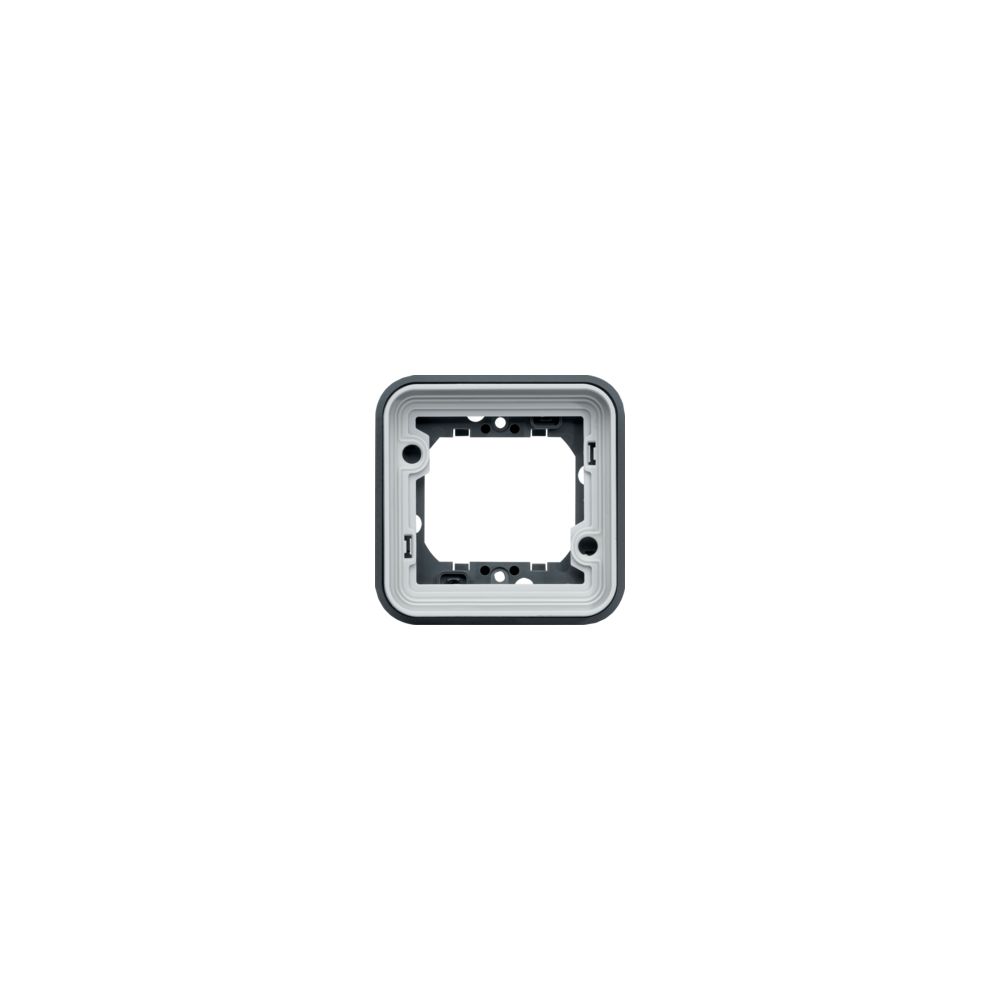 Hager - support 1 poste hager cubyko composable gris - Interrupteurs et prises étanches